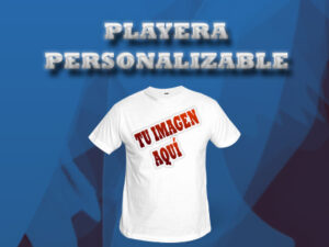 Playera blanca personalizable