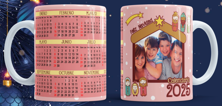 04 - Calendario Feliz editable con foto 2025