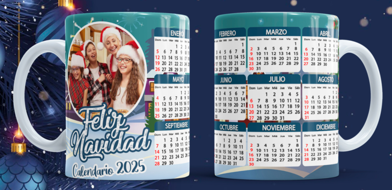 08 - Calendario Feliz editable con foto 2025