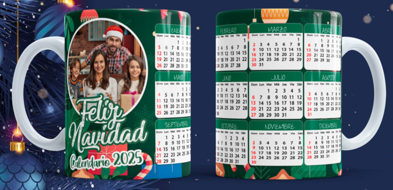 11 - Calendario Feliz editable con foto 2025