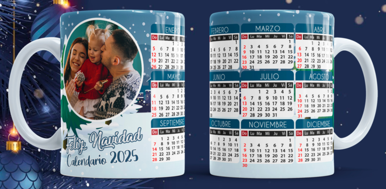 13 - Calendario Feliz editable con foto 2025