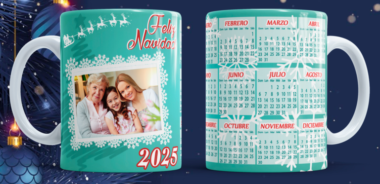 15 - Calendario Feliz editable con foto 2025